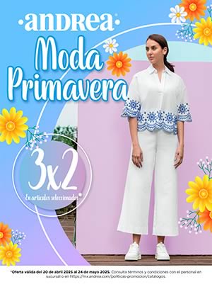 Catálogo ANDREA Ofertas 3x2 en Moda de Primavera 2025